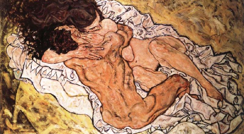 Egon Schiele the embrace France oil painting art